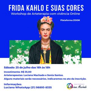 Frida Kahlo e suas cores | Workshop de Arteterapia com vivência